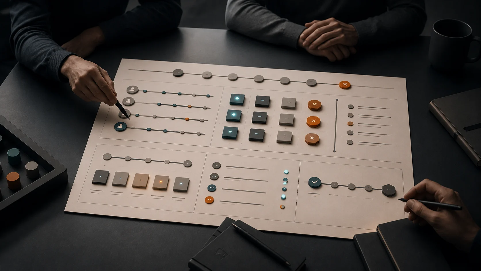 Project fit — review notes and learning log on the sprint board