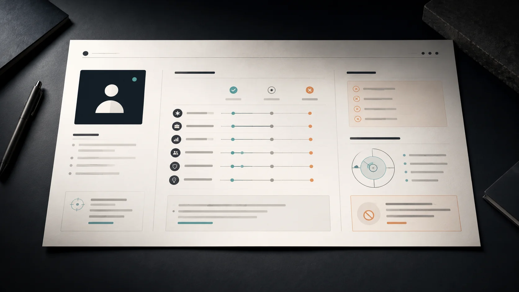 Role search brief with scorecard logic, source boundaries and exclusion criteria