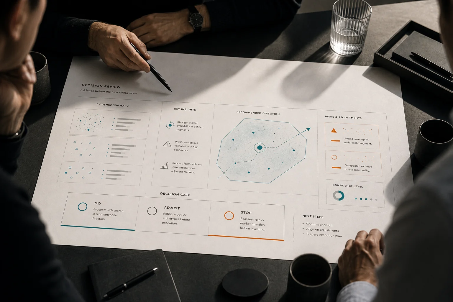Decision review with stakeholders