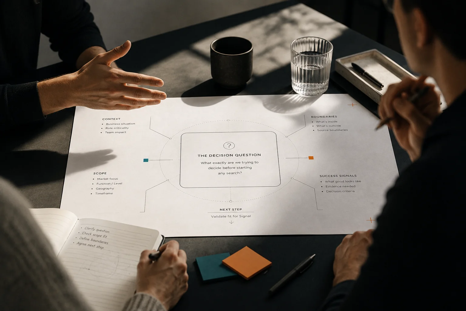 Signal brief and decision framing