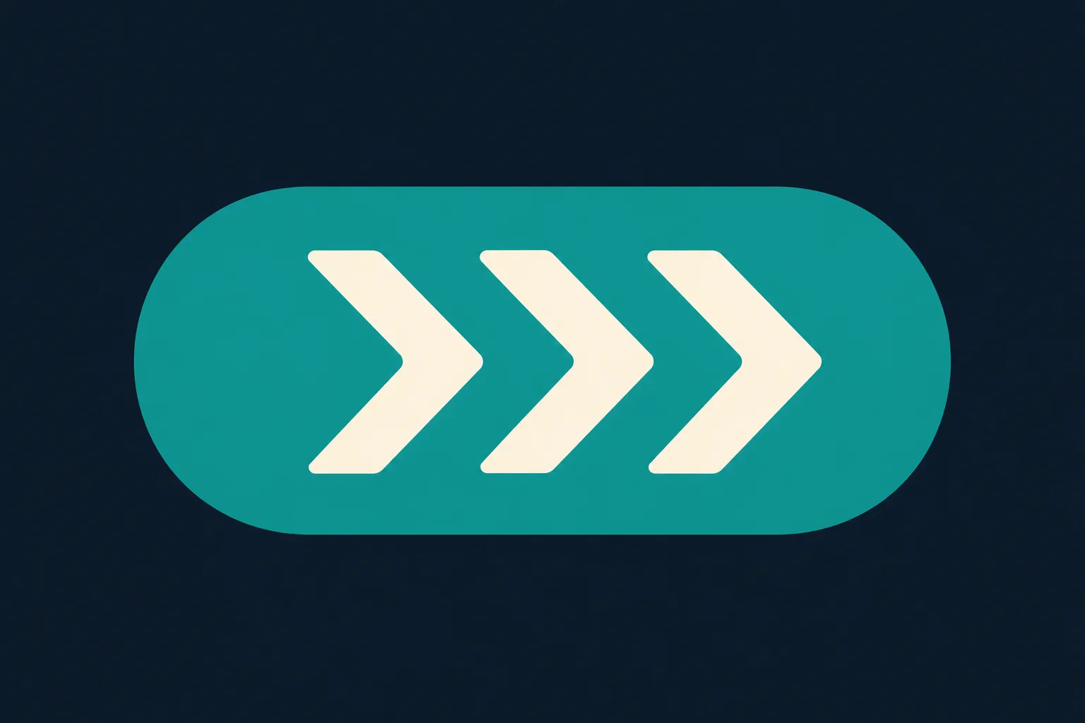 Output specimen: forward-motion pill on navy — Hire