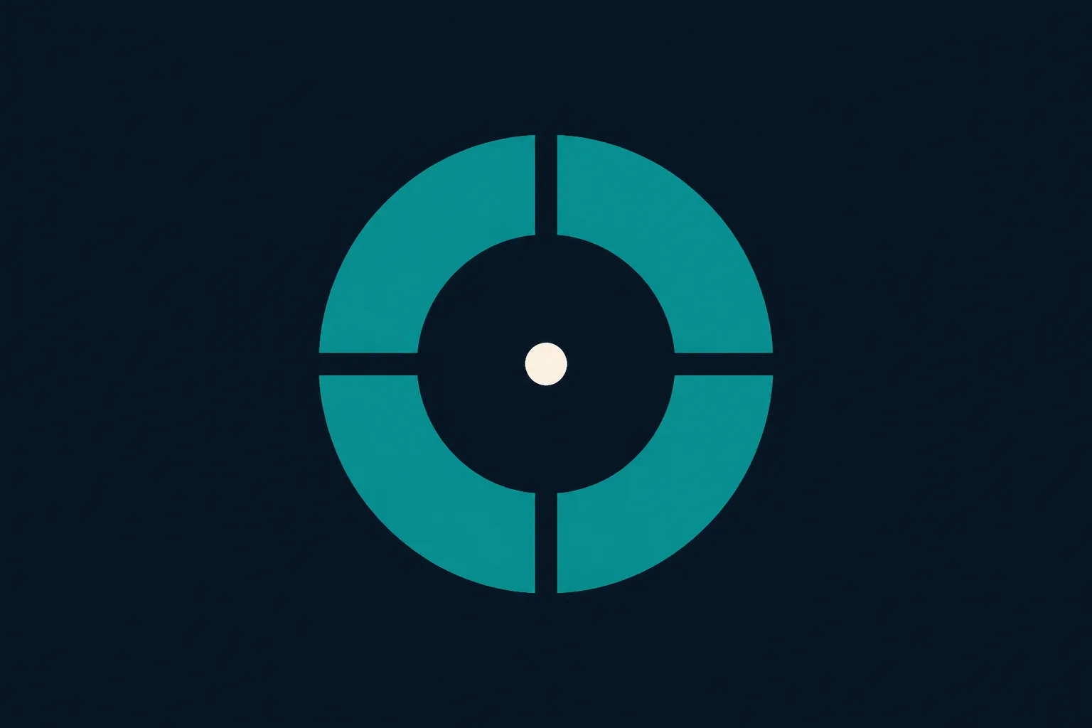 Output specimen: closed cadence ring on navy — Momentum