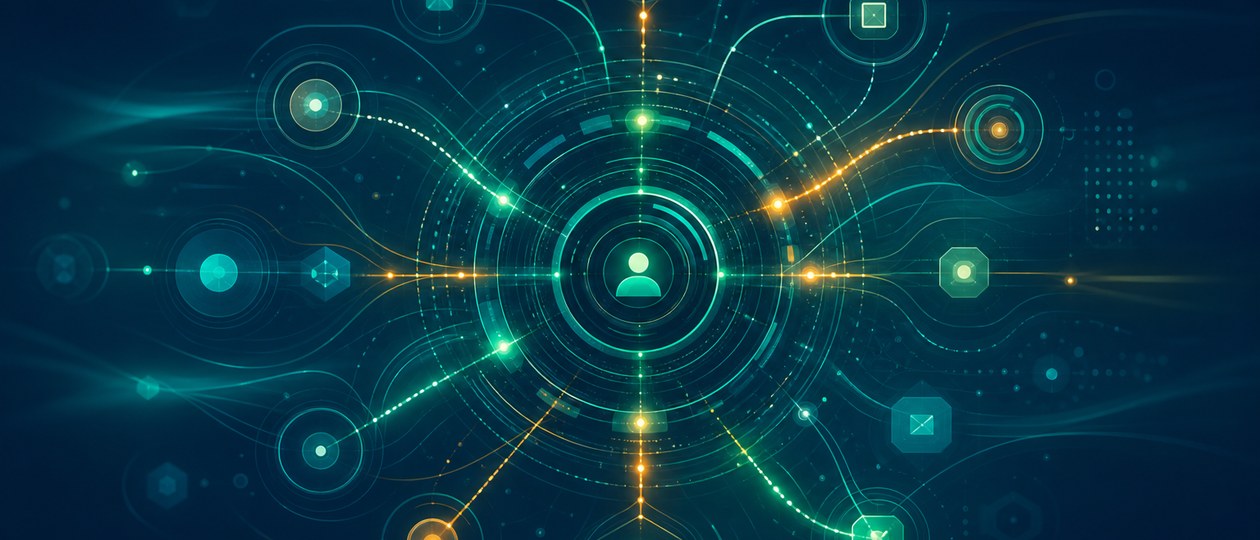 Abstract connected forms building a shared operating system